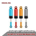 Амортизатор из алюминиевого сплава 2 шт., Внутренняя пружина для 116 RC Crawler MN Model D90 Army WPL B-16 B36 C24 C34
