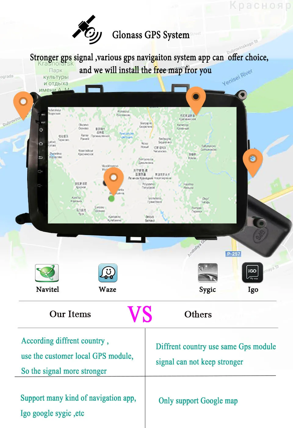 Octa Core 1024*600 Android 9,1 64 г подходит для KIA CARENS 2013 автомобильный DVD плеер навигации gps 4G радио головное устройство