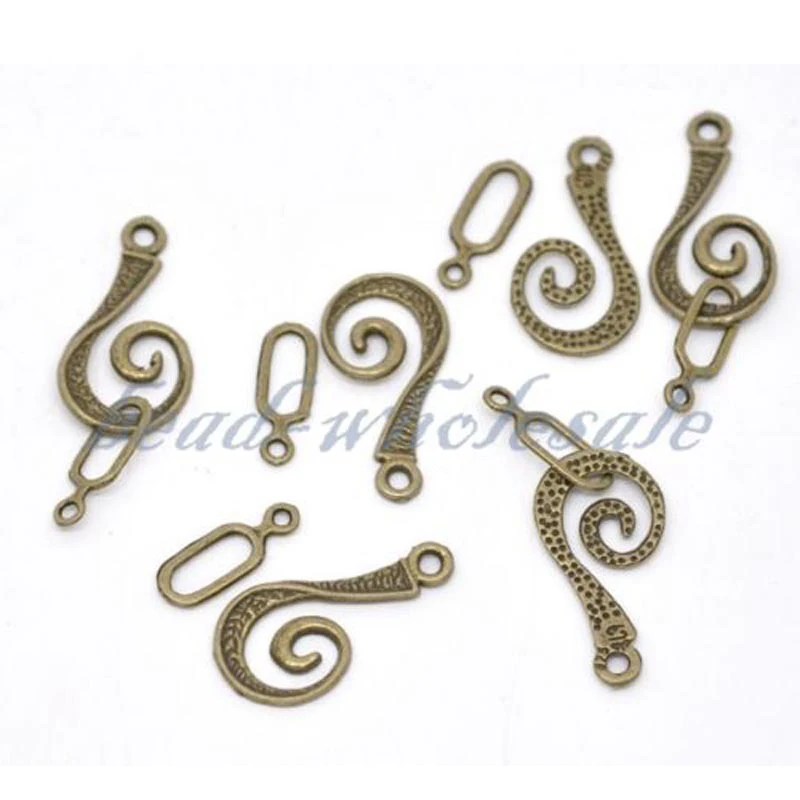 10 комплектов тибетские серебряные застежки для ювелирных изделий|Ювелирная