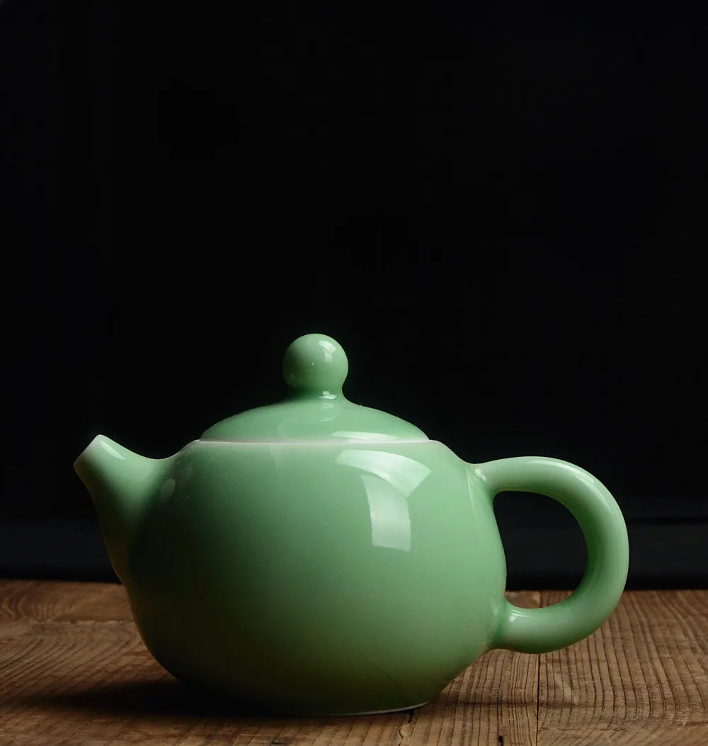 

Longquan celadon, small teapot, ice crack glaze, ceramic kungfu teaset, tea pot, about 140ML Onsale~