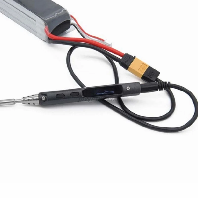XT60 Male Bullet Connector To DC DC5525 Power Cable 5.5x2.5mm Adaptor For TS100 Electronic Soldering Iron | Инструменты