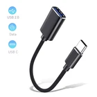 Переходник Micro USB Type-C к USB 2,0, кабель OTG, штекер Micro USB Type-C на гнездо usb, шнур для разъема клавиатура, Мышка для ноутбука U-диска