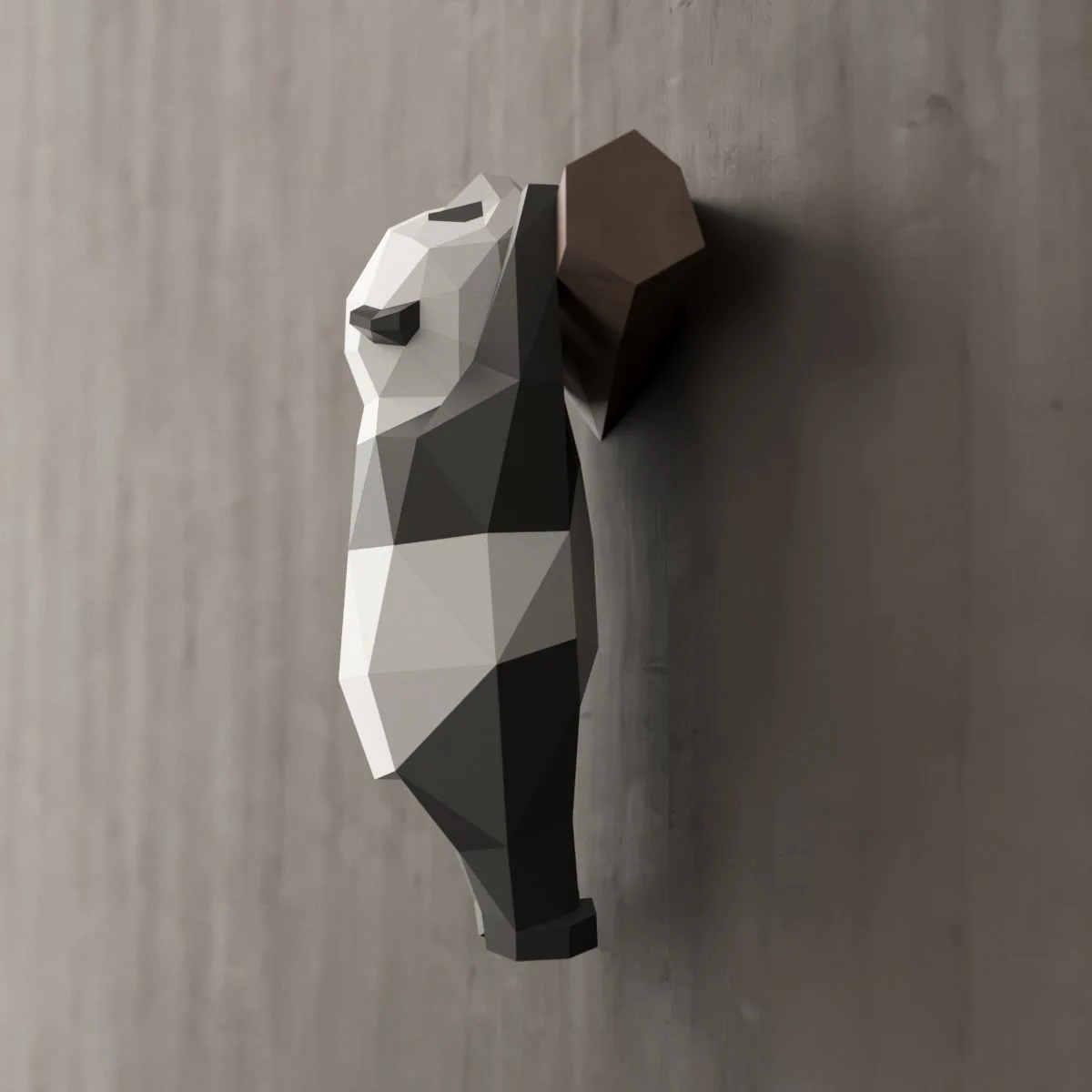 

Hanging Panda 3D Papercraft DIY Handmade Papercraft Ornaments Ornaments Geometric Origami Three-dimensional Composition