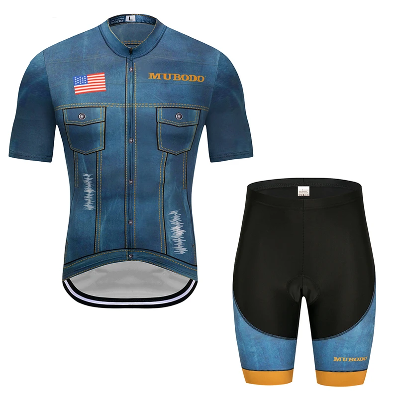 Наборы Джерси для велоспорта 3D печать городской Ковбой Стиль Открытый Мотоцикл