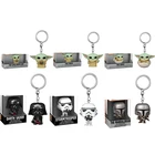 Карманный Брелок из ПВХ для детей, экшн-фигурки Disney, детей, йодас, Дарт Вейдер, звезда мандалор, подарок на Рождество