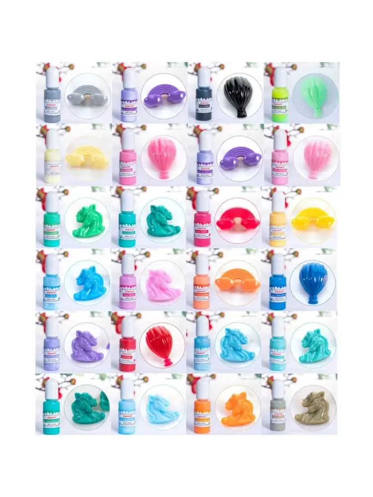 

24 Colors Epoxy UV Resin Pigment Opaque Liquid Epoxy UV Resin Dye Resin Colorant