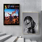 Трэвис Скотт, музыка, звезда, рэп, хип-хоп, рэпер, холст, Постер и печать, настенное искусство, картина для гостиной, домашний декор, Куадрос