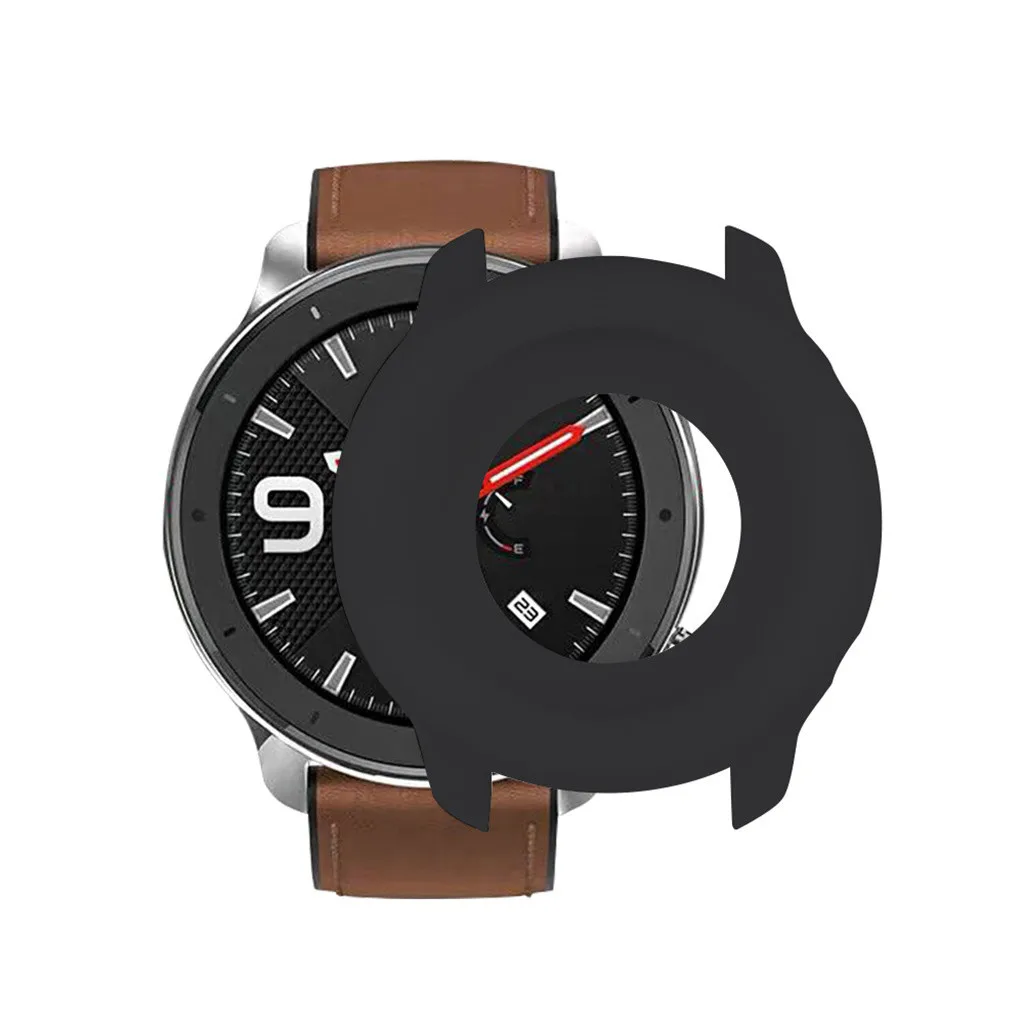 Чехол Ouhaobin для часов Huami AMAZFIT GTR 42 мм мягкий силиконовый Сменный с прозрачной
