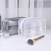 2021 fashion pvc cosmetic organizer transparent waterproof storage bag convenient to travel suitable for bathroom high quality