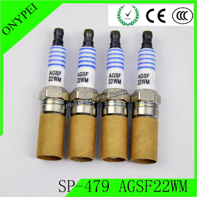 (4 шт.) SP-479 AGSF22WM покрытая платиной Свеча зажигания Разъем для Ford экспедиции SP479 SP 479
