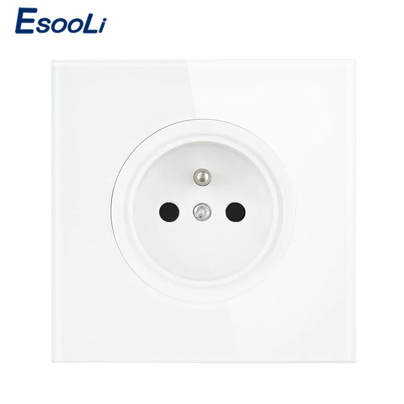 EsooLi французский стандартный настенный разъем питания Хрустальная стеклянная