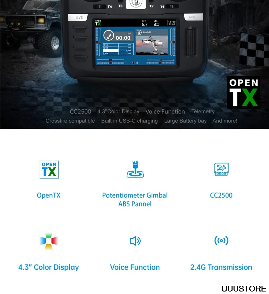 radiomaster tx16s se 24g 16ch cc2500 frsky s fhss протокол rf системы open