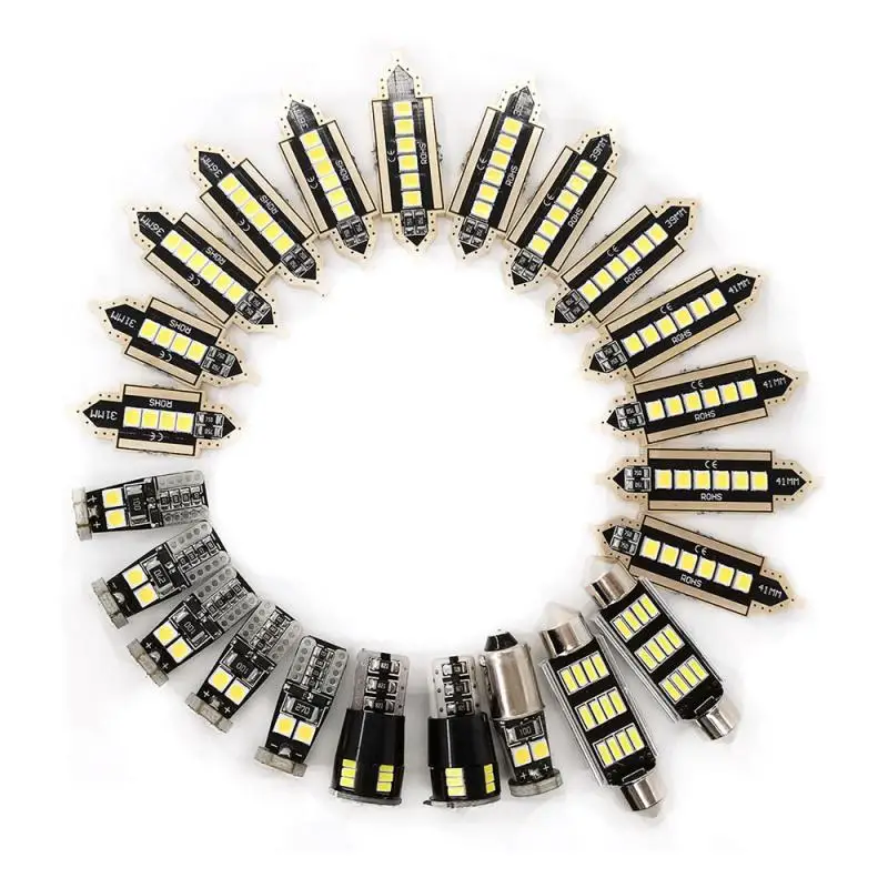 

Universal 23Pcs LED T10 BULB T10 WHITE LIGHT LNTERIOR DOME Interior Dome Trunk FOR BMW E60 E90 GOLF 4 7 LED Lamp