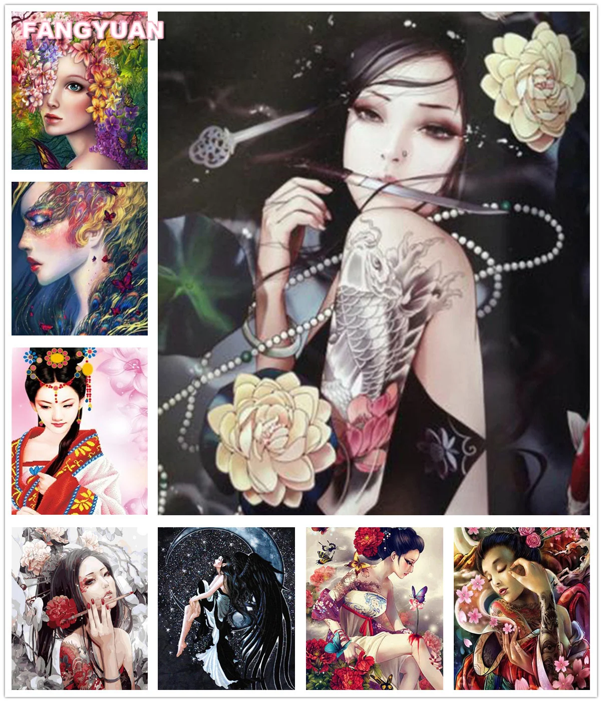 

Diy 5D Diamond Painting Landscape Character Cross Stitch Kits Diamond Embroidery Mosaic Art Picture Rhinestone Home Decoration