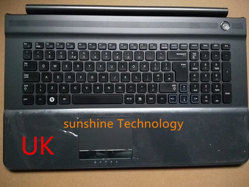 Клавиатура для ноутбука Samsung RC710 RC720 17 3 дюйма серая с подставкой рук раскладкой