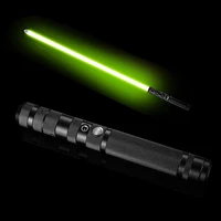 two in one metal handle mini lightsaber rgb 7 colors change laser sword heavy dueling sound light saber cosplay stage props toys