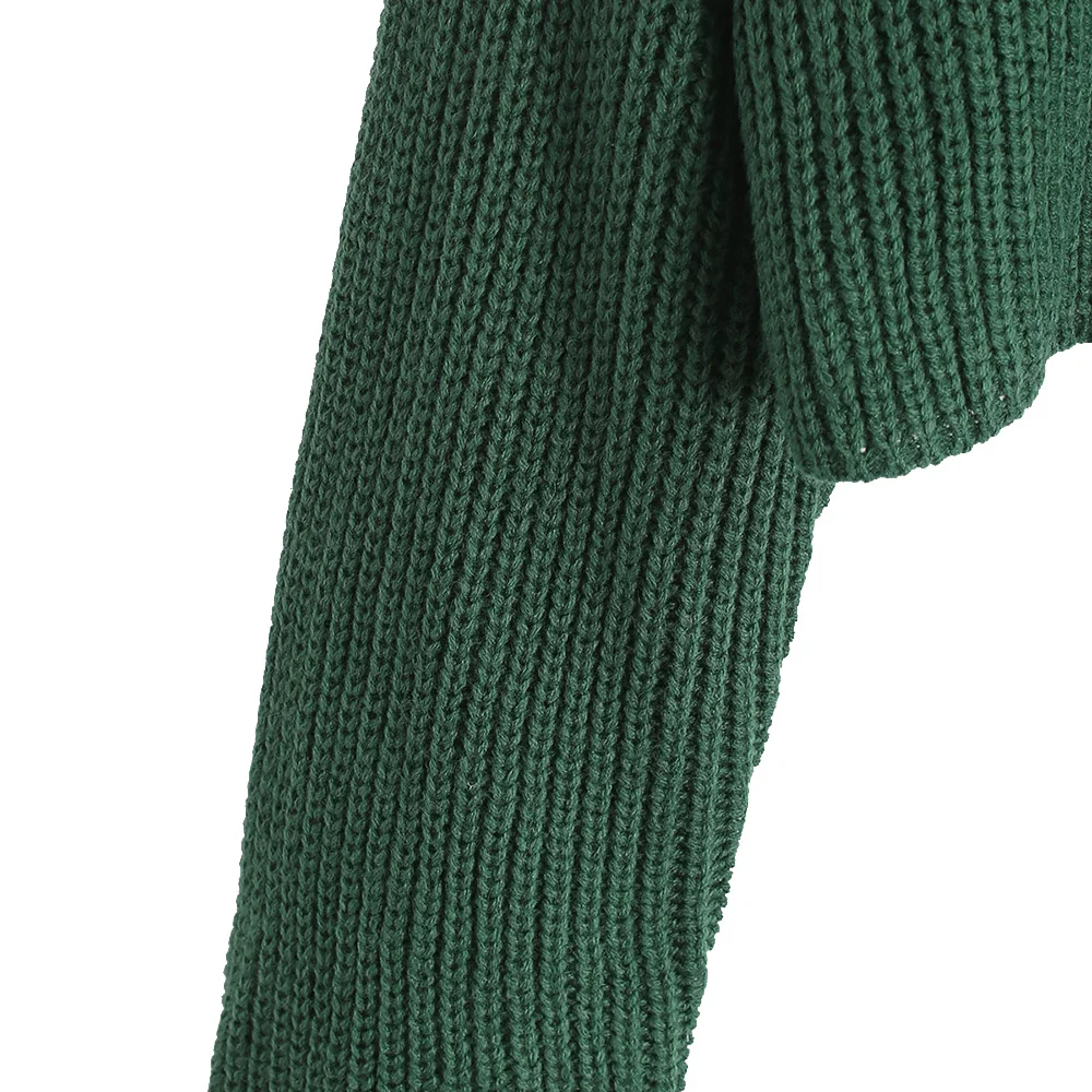 

ZAFUL Loose Autumn Sweater Women 2020 New Knitted Sweaters Oversized Warm Female Pullovers Fashion Solid Cropped Tops