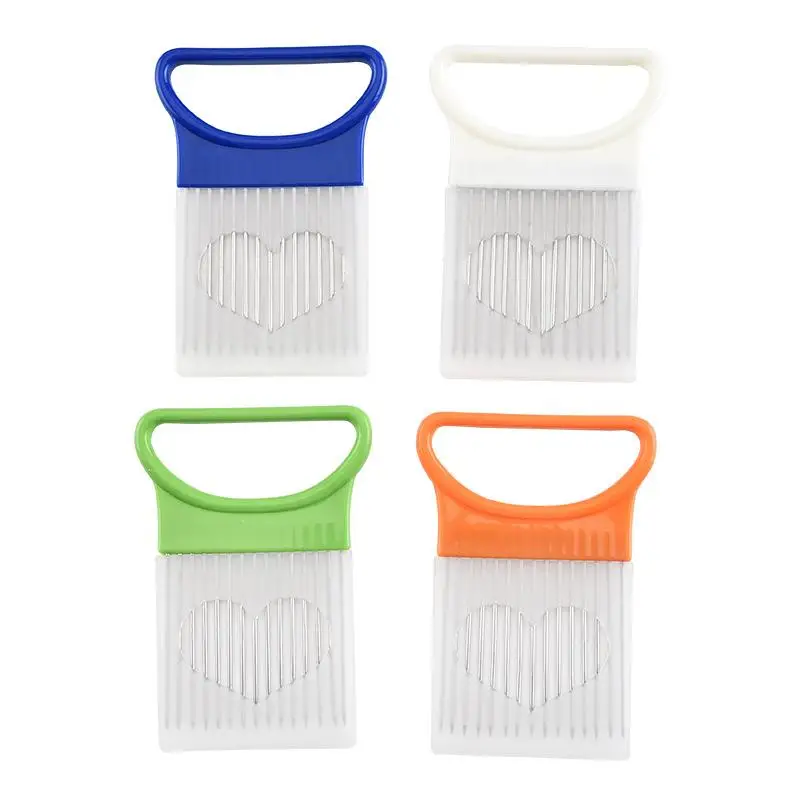 

1 Pcs Stainless Steel Onion Kitchen Accessories Tools Needle Fork Cutting Fruit Vegetables Slicer Tomato Cutter Safe Aid Holder