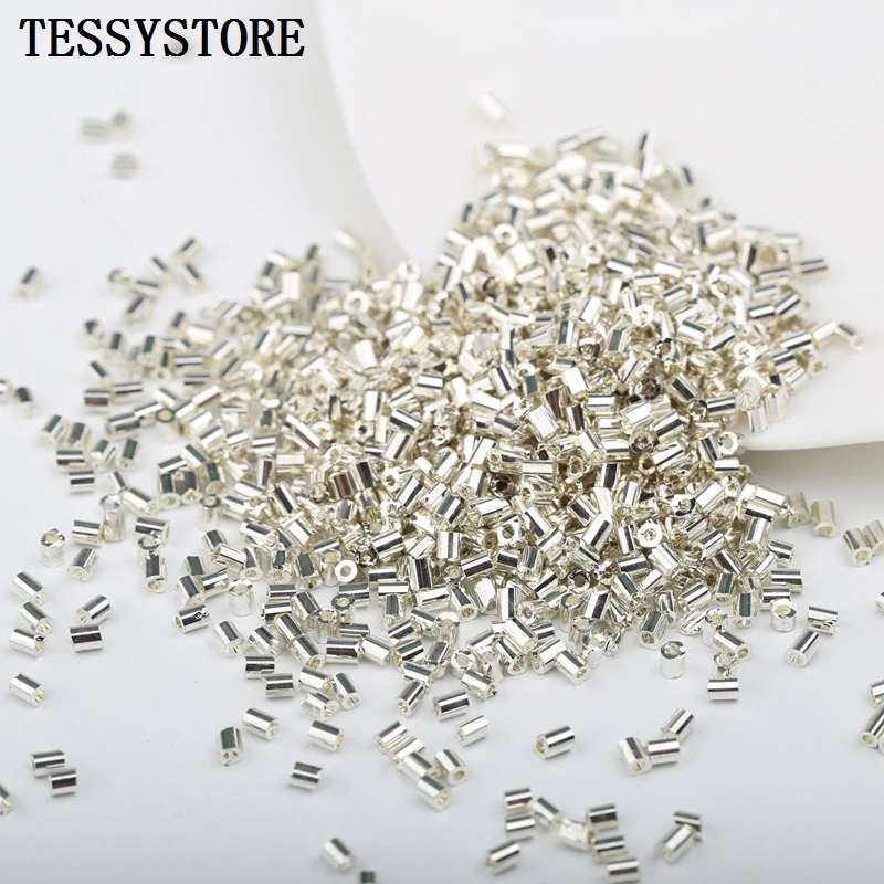 1000pcs 2x3mm Short Tube Glass Spacer Beads Gun Black Color Austria Crystal Round Hole Beads For Jewelry Making DIY Accessories images - 6