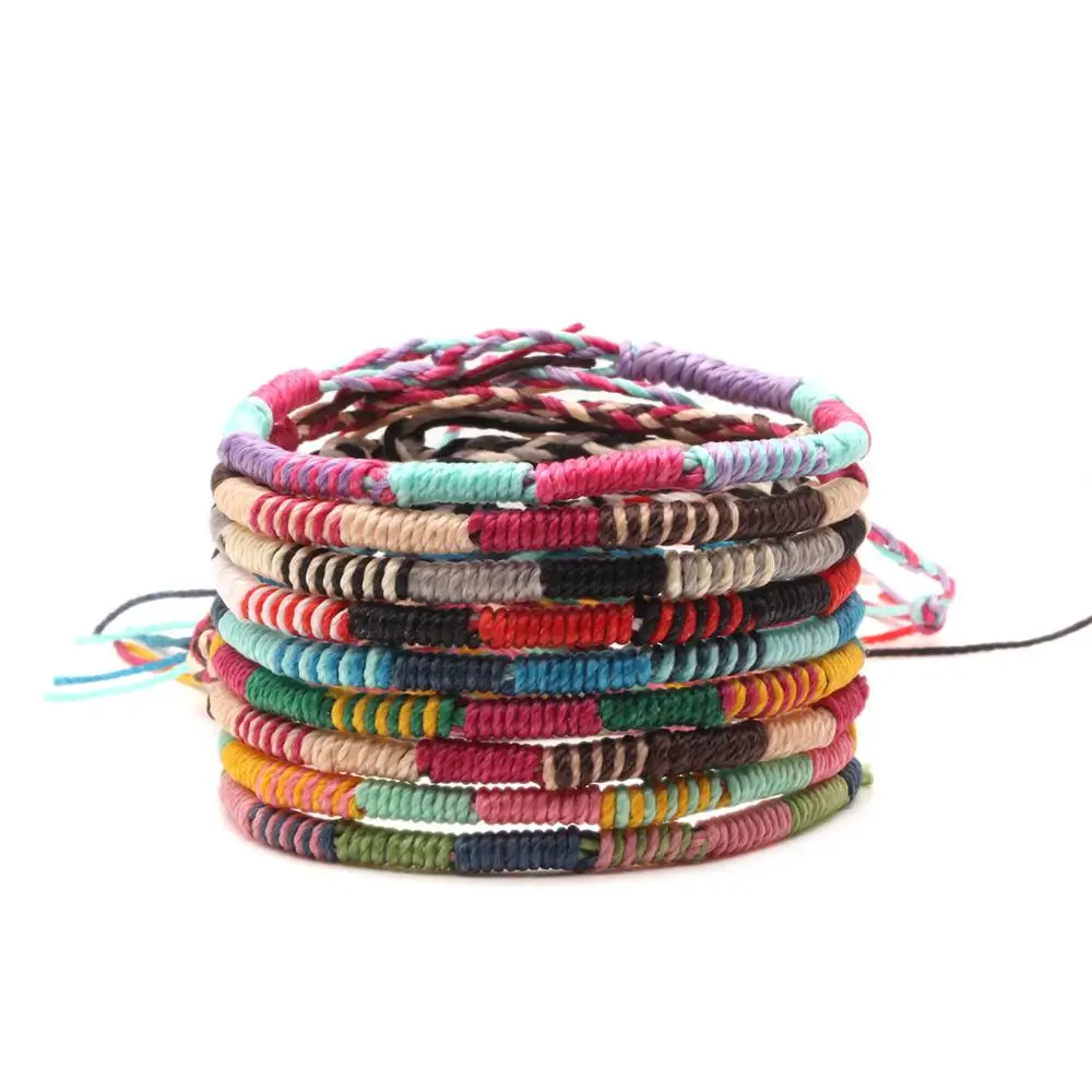 Южноамериканский вощеный шнурок лестница браслет ручной работы для женщин и