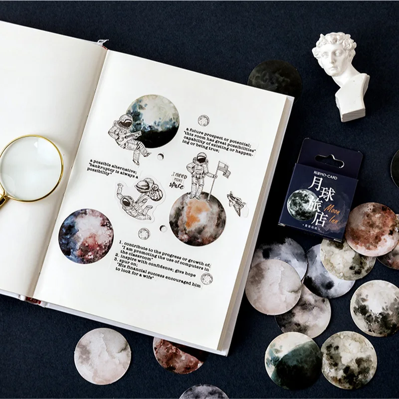46 шт./корт. Фантастические планеты Луны декоративный клей фотостикер | Канцтовары