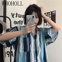 2021 summer new blouse women casual striped top shirts blouses female loose casual shirts casual ladies office blouses top sexy