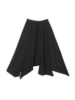 

Spring and autumn new small design sense of the Japanese dark series asymmetrical half-length skirt a-line high waist