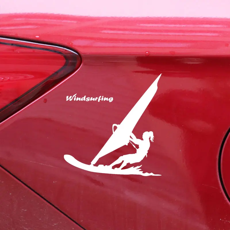 Виниловые наклейки YJZT для водного спорта виндсерфинга пляжа стильных стикеров
