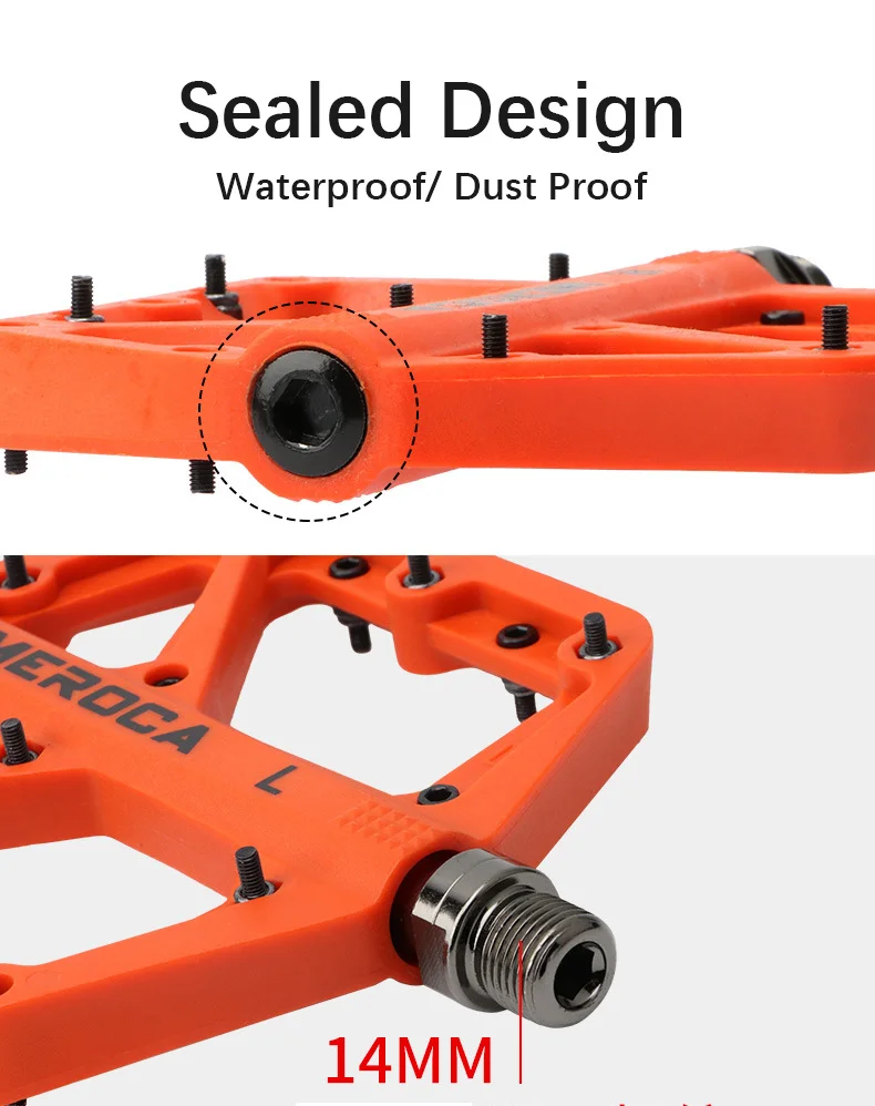 Педаль для горного велосипеда Meroca легкая нейлоновая противоскользящая очень