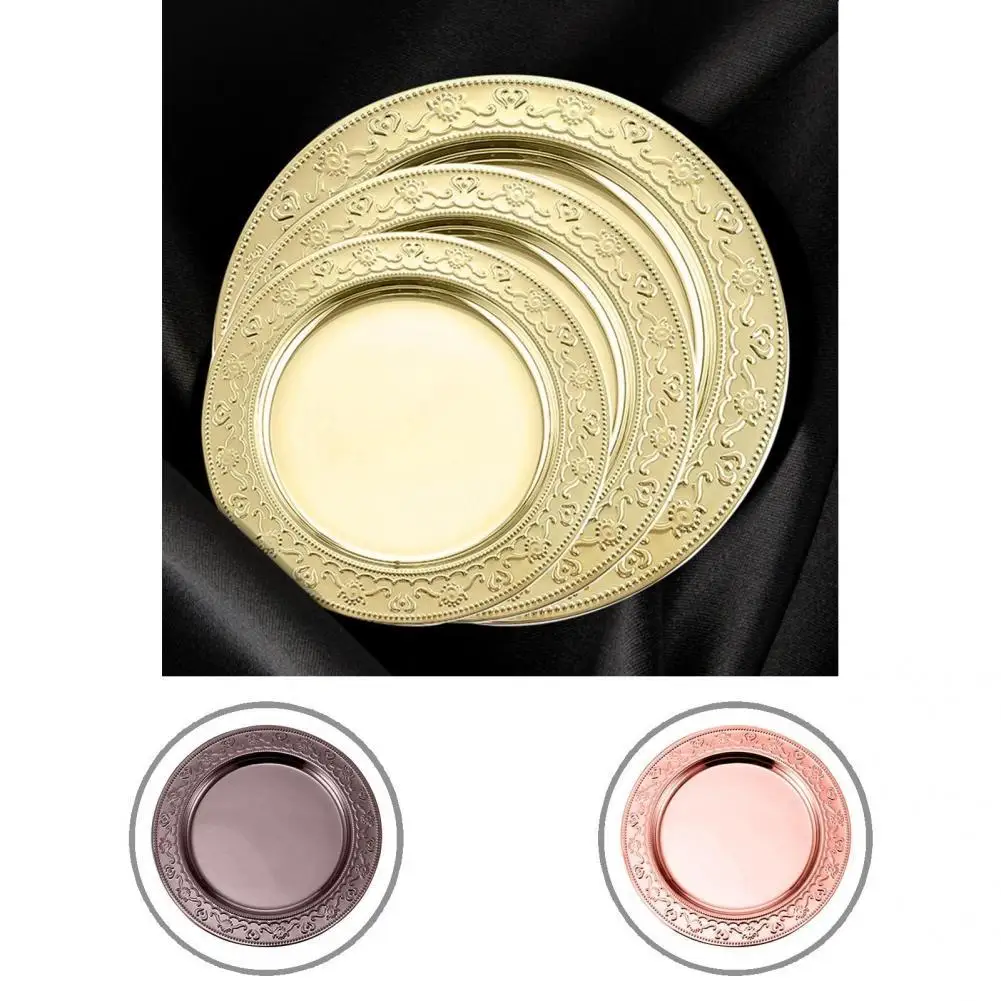 

Durable Pasta Plate Reusable Easy to Clean Smooth Edges Round Dinner Plate Round Dinner Plate Serving Dish