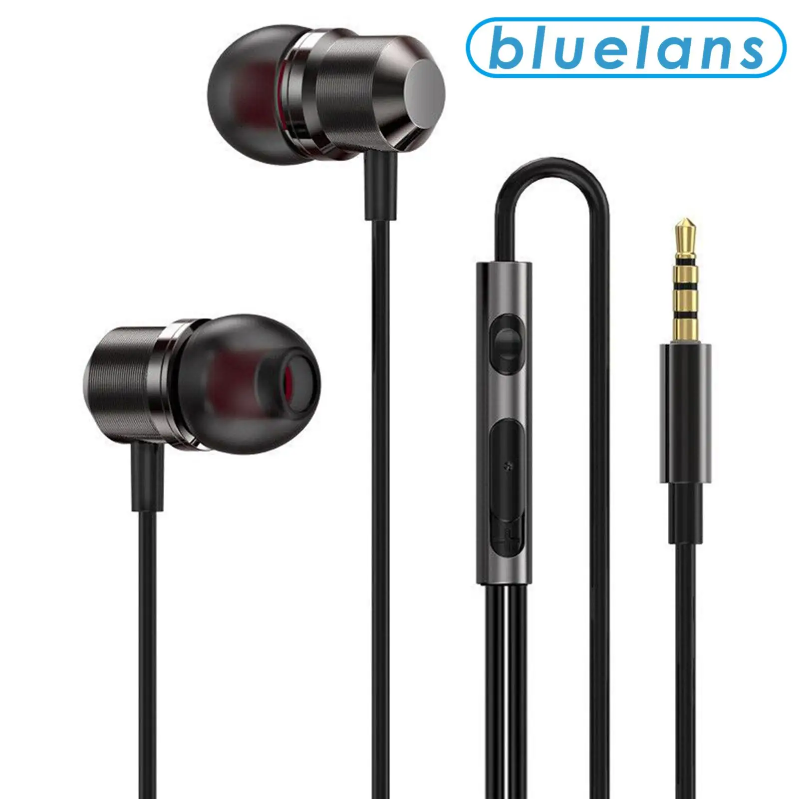 

Magnetic 3.5mm Wired In-ear Heavy Bass Stereo Sport Earphone with Microphone