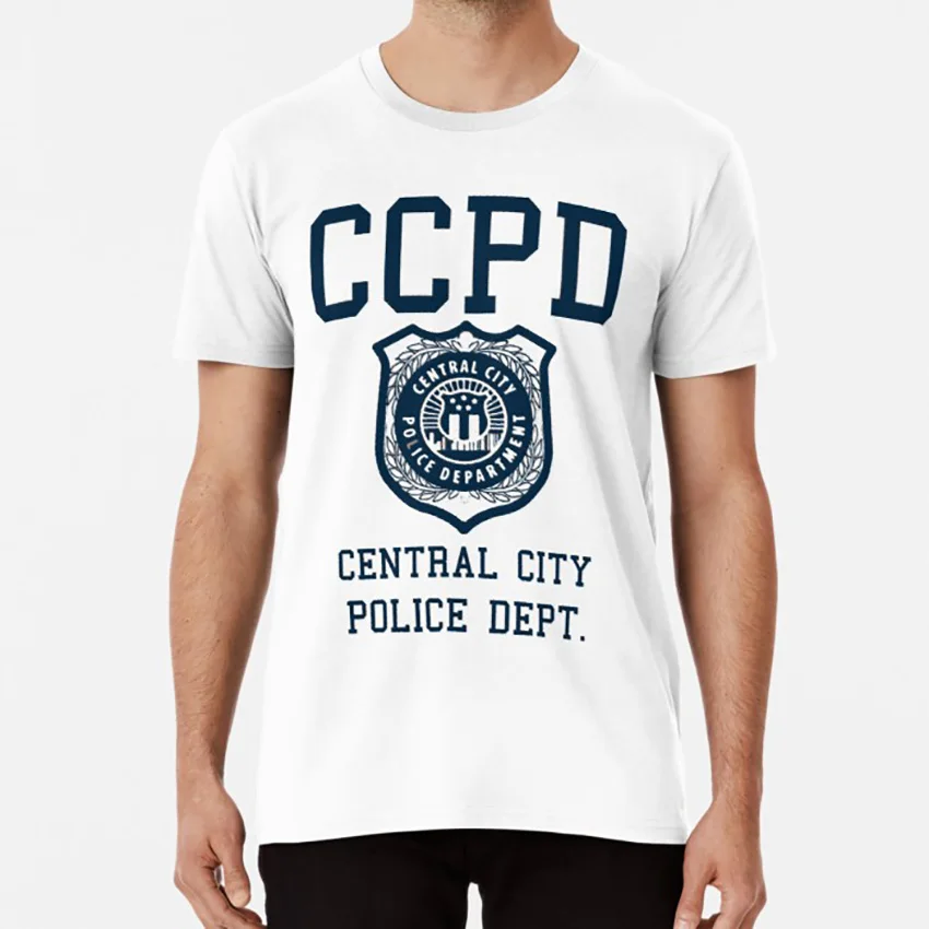 CCPD футболка flash the центральный город Грант густин|Мужские футболки| |