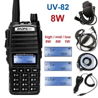 8w high power walkie talkie uv 82 8 watts portable radio transceiver vhf uhf baofeng two way radio station for hunting transmitt