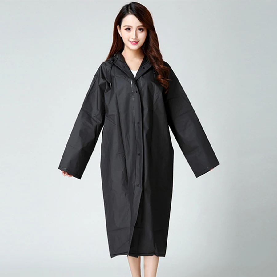 Дождевик из ПВХ женское нейлоновое длинное пончо водонепроницаемые женские