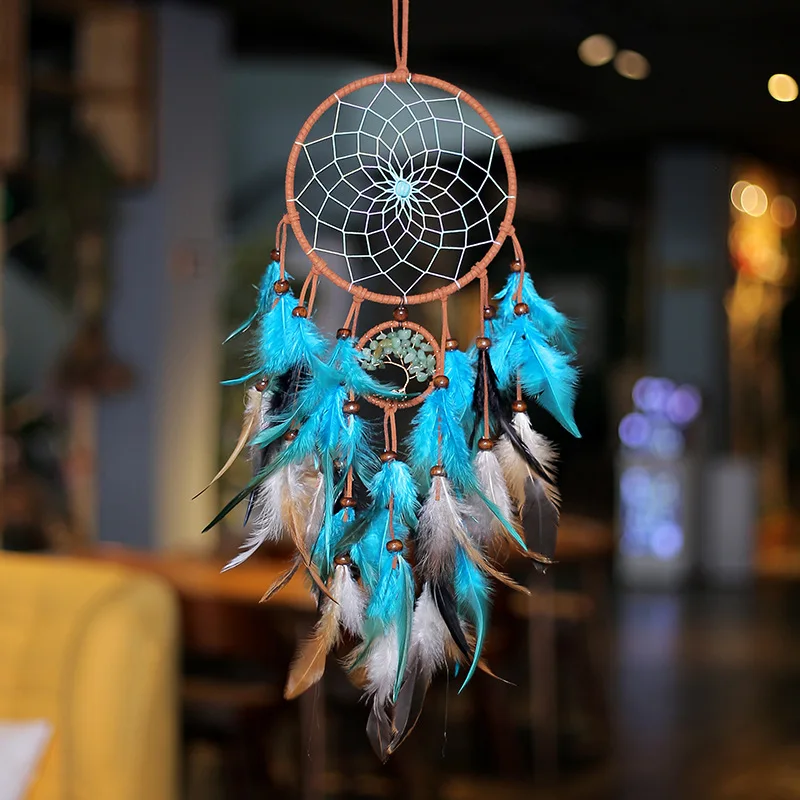 

Handmade Dream Catcher Wind Chimes Home Hanging Craft Gift Dreamcatcher Ornament Car Hanging Bedroom Decoration Atrapasuenos
