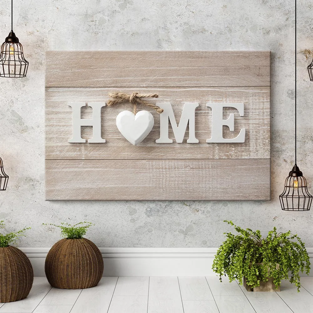 

No Frame Letter Home Decorative Paintings Wall Art Print Canvas Painting Nordic Posters and Prints Wall Pictures