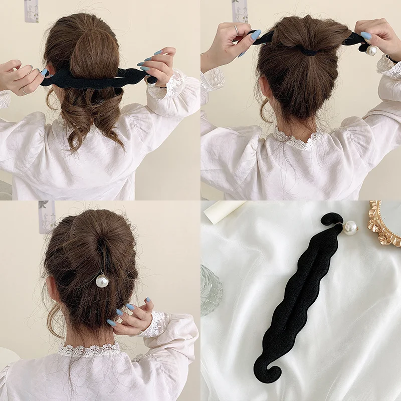 

Half-meatball Hair Curler Women's Lazy Simple Fluffy Fixed Hair Variable Shape Flower Bud Head Artifact Headdress