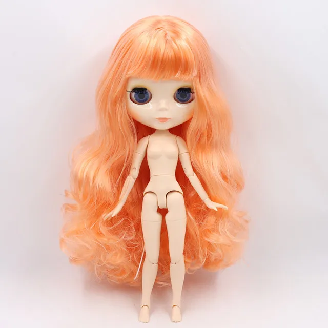Ледяная фабрика Blyth кукла 1/6 BJD индивидуальные обнаженные тела с белой кожей, глянцевое лицо, подарок для девочки, игрушка - Цвет: BL2023 B