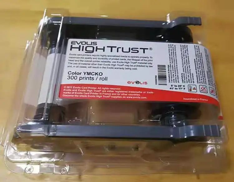 Evolis R5F008S140 лента YMCKO кассета 300 печать 5 панелей совместимы с R5F008S14 Zenius Primacy Elypso