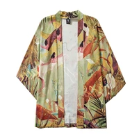 vintage clothing traditional mural japanese kimonos men women thin tops casual coat summer jacket cardigan streetwear yukata