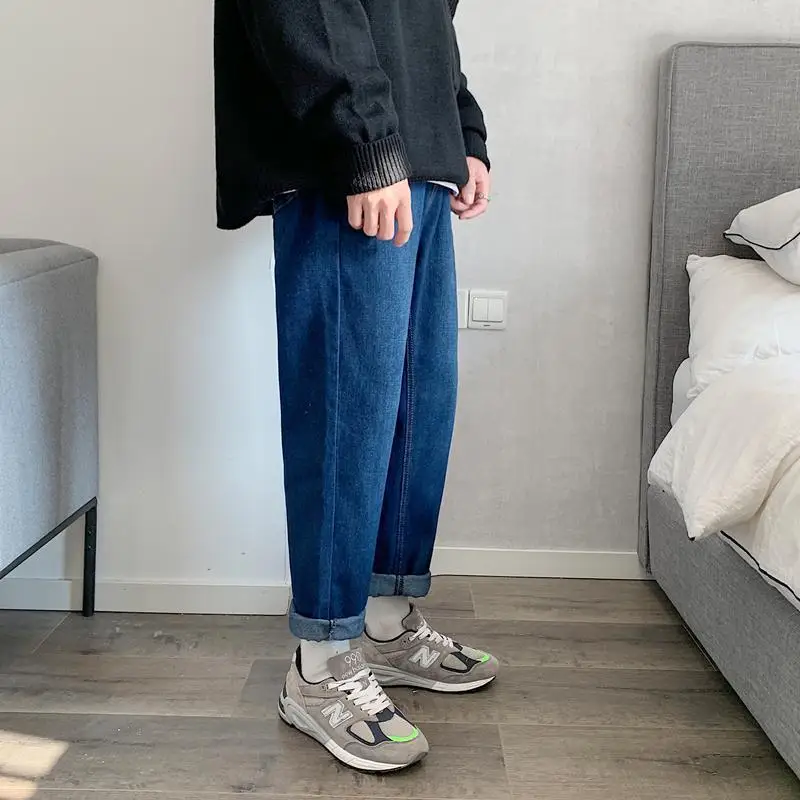 2021 Новые весенние и летние хит продаж мужские модные повседневные джинсовые