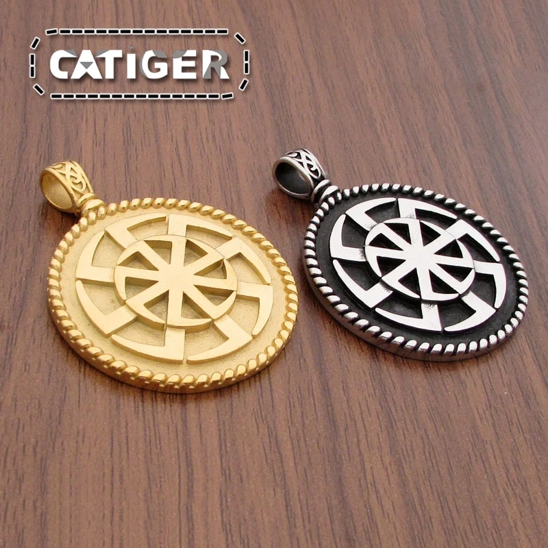 Бесплатная доставка панк нержавеющая сталь 316L серебряный цвет славянская