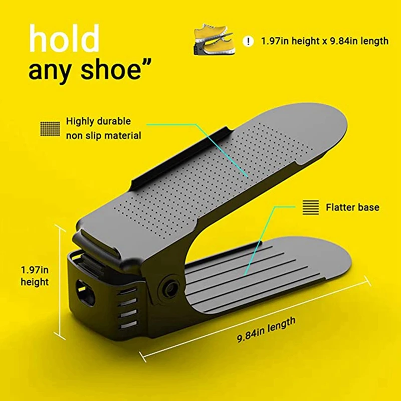 

15Pc Adjustable Shoe Stacker Double Deck Shoe Rack & 1set for XiaoMi Roborock S5 Max S50 S51 S55 HEPA Filter Main Brush