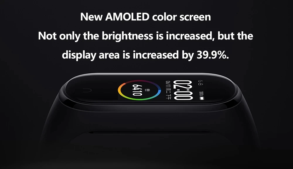 Xiaomi Mi Band 4 фитнес браслет, смарт браслет Miband 4 Фитнес-трекер Heart Rate 0,9" Цветной экран Bluetooth 5.0, глобальная версия