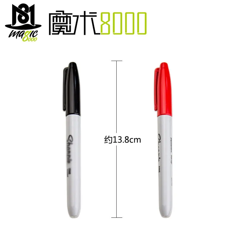 Шариковая ручка (обычная ручка) волшебная маркер (черная) профессиональный маг