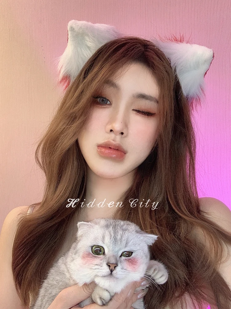 

Cat Ears Cosplay Gothic Lolita Lolita Accessories Lolita Hair Accessories Fox Plush Kawaii Plush Black Cat Ears Japanese