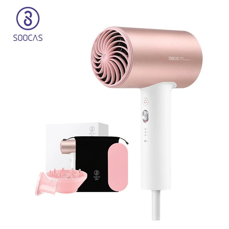 Фен для волос SOOCAS H5 с отрицательными ионами 1800 Вт профессиональный фен из