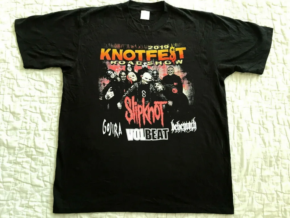 Новый! Футболка с S-3XL и графическим принтом Slipknot 2019 | Мужская одежда