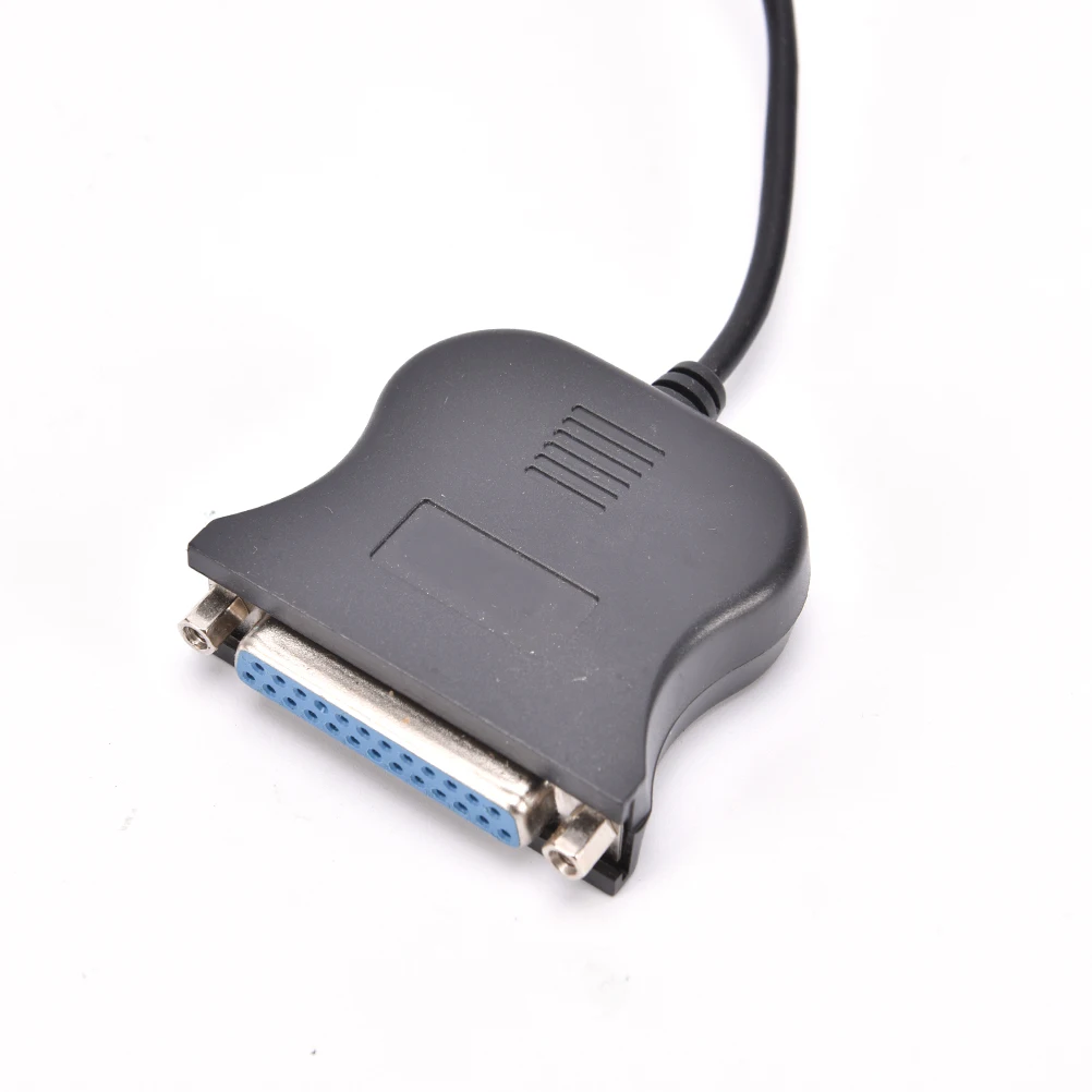 Кабель-переходник чёрный с USB 1 на DB25 двусторонний | Компьютеры и офис