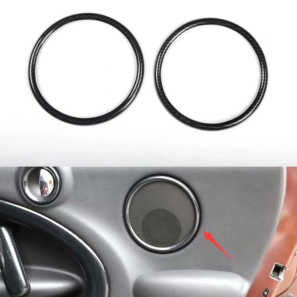 

New ABS Car Styling For BMW MINI Countryman R60 2011-2016 Door Panel Speaker Stereo Ring Trim Interior Accessories 2PCS